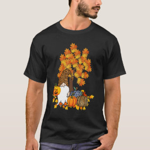 Camiseta Es Fall Y'all Cute Gnomes Pumpkin Autumn Tree Fa
