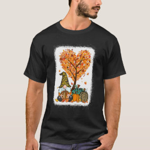 Camiseta Es Fall Y'all Cute Gnomes Pumpkin Autumn Tree Fa