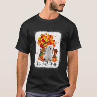 Camiseta Es Fall Y'All Westie Dog Halloween Acción De Graci