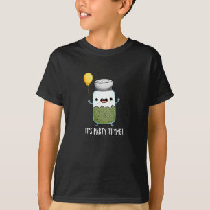 Camiseta Es Fiesta Thyme Funny Herb Pun Dark BG