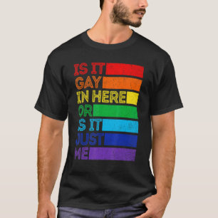 Camiseta ¿Es Gay Aquí El Mes Del Orgullo Lgbt Lesbiana Gay?