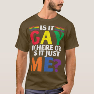 Camiseta Es Gay Aquí O Es Solo
