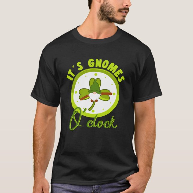 Camiseta Es Gnomes O´Clock con la miniatura del Jardín de l (Anverso)