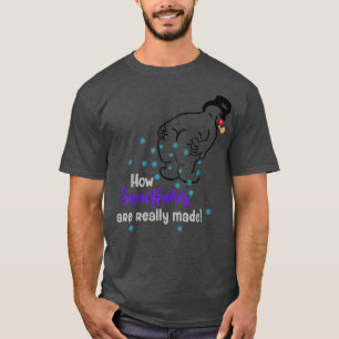 Camiseta Es Gracioso Cómo Las Copas De Nieve Realmente Se H