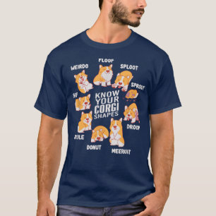 Camiseta Es gracioso conocer tus formas de corgi lindo aman