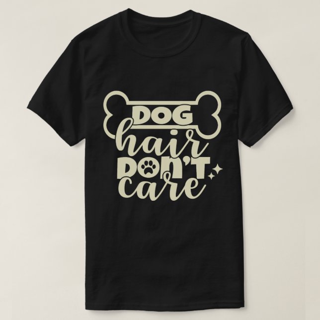 Camiseta es gracioso decir que el pelo del perro no se preo (Diseño del anverso)