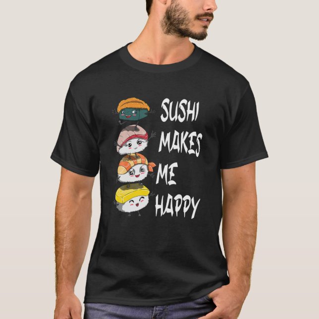 Camiseta Es gracioso decir que el sushi me hace H (Anverso)