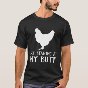 Camiseta Es Gracioso Dejar De Mirar Mi Toro De Pollo