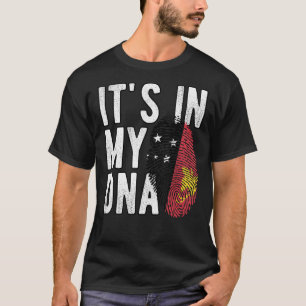 Camiseta Es gracioso en mi ADN Bandera de Papúa Nueva Guine