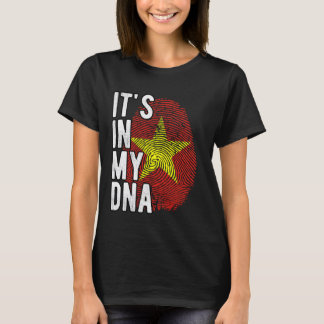 Camiseta Es gracioso en mi ADN Bandera de Vietnam Huella di