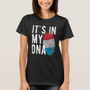Camiseta Es gracioso en mi ADN marca Luxemburgo Huella digi