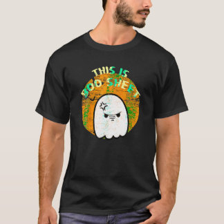 Camiseta Es Gracioso Esta Es La Hoja De Boo Fantasma Retro