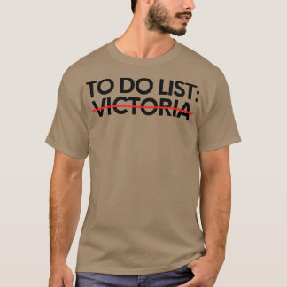 Camiseta Es Gracioso Hacer Lista A Victoria Nombre Sarcásti