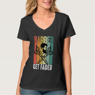 Camiseta Es Gracioso Hacerse Faded Barber Retro Para Los Ho