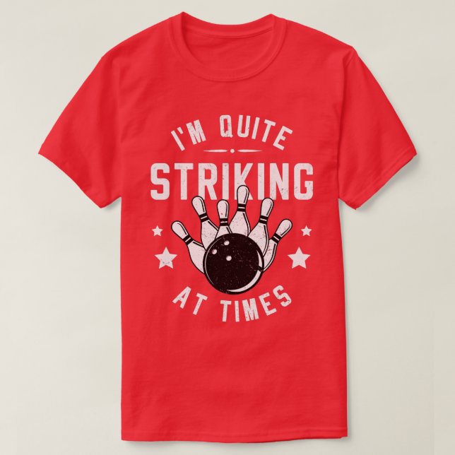 Camiseta Es Gracioso Jugar A Un Golpe En Times Bowler Pu (Diseño del anverso)