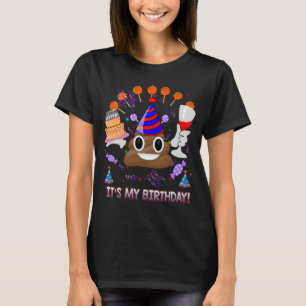Camiseta Es gracioso la Emoji de mi cumpleaños