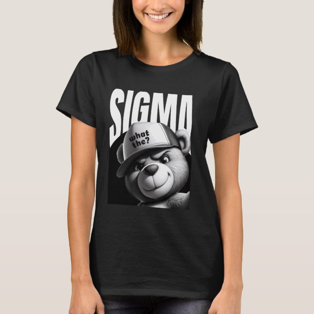 Camiseta Es Gracioso Lo Que Sigma Ironic Meme Brainrot Cita (Anverso)