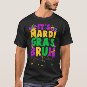 Camiseta Es gracioso Mardi Gras Bruh Adolescentes niños Mar