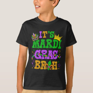Camiseta Es gracioso Mardi Gras Bruh los adolescentes del M