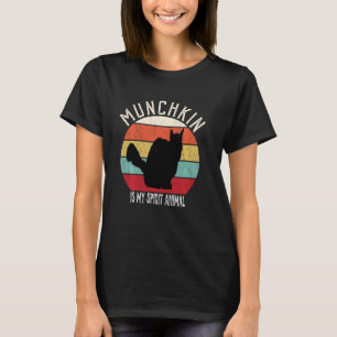 Camiseta Es gracioso Munchkin es mi espíritu animal amante 
