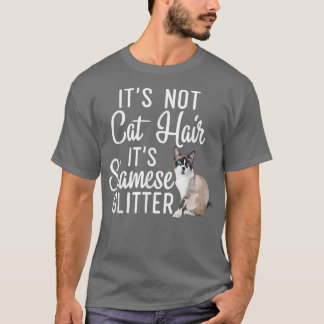 Camiseta Es gracioso no ser el pelo de gato, es el Purpurin