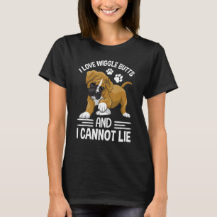 Camiseta Es Gracioso Que Amo A Boxer Wiggle Butt Apparte Pa