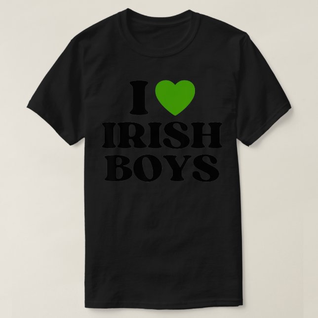 Camiseta Es gracioso que amo a los chicos irlandeses en el  (Diseño del anverso)