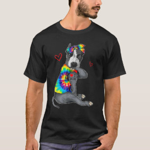 Camiseta Es gracioso que amo a mamá Tattoo Pitbull Perro ma
