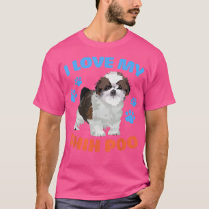 Camiseta Es Gracioso Que Amo A Mi Perro Shih Poo Lover Shih