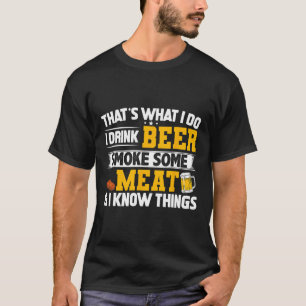Camiseta Es Gracioso Que Beba Cerveza Humeante Un Poco De C