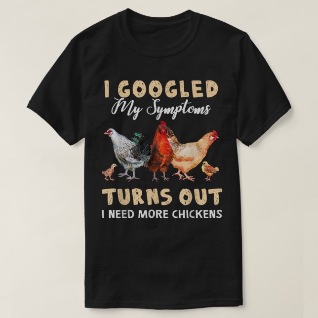 Camiseta Es gracioso que busqué en Google Mis Síntomas Resu (Diseño del anverso)
