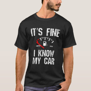 Camiseta Es gracioso que conozca mi auto bajo
