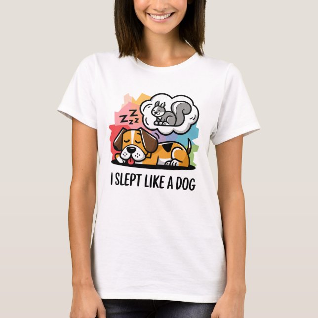 Camiseta Es gracioso que dormí como un Personalizado de per (Anverso)