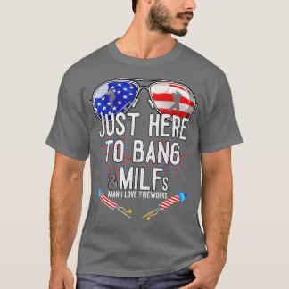 Camiseta Es gracioso que esté aquí para Bang American Flag 