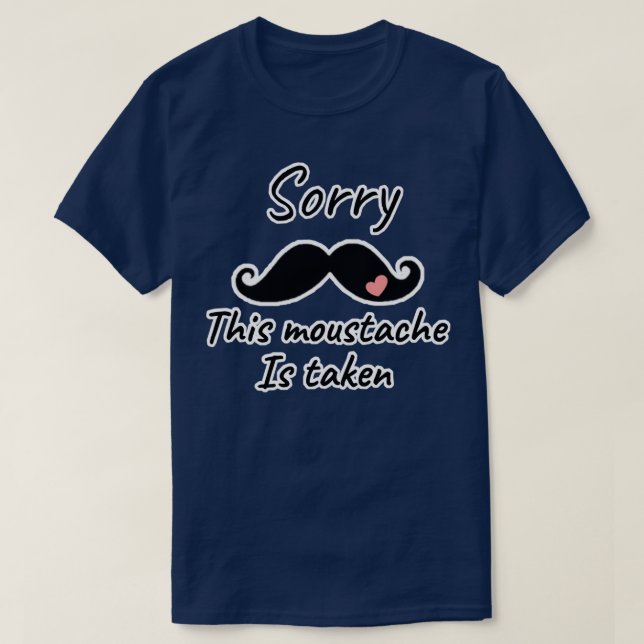 Camiseta Es gracioso que este bigote se tome 1 (Diseño del anverso)