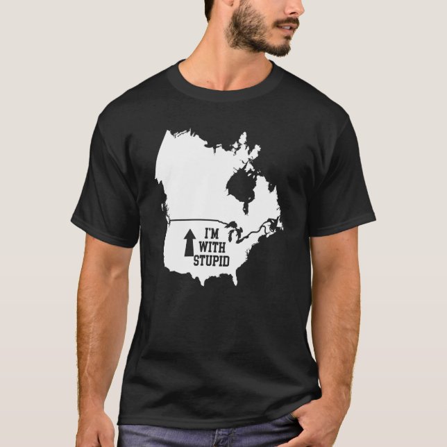 Camiseta Es gracioso que esté con la estúpida flecha de Can (Anverso)