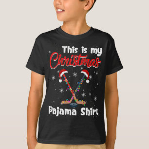 Camiseta Es Gracioso Que Este Sea Mi Navidad Hockey Pajama