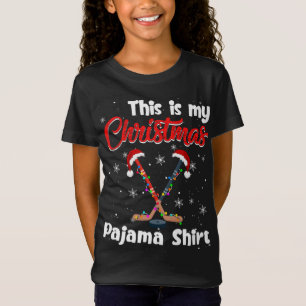 Camiseta Es Gracioso Que Este Sea Mi Navidad Hockey Pajama 