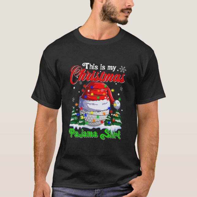 Camiseta Es Gracioso Que Estos Sean Mis Navidades Golf Paja (Anverso)
