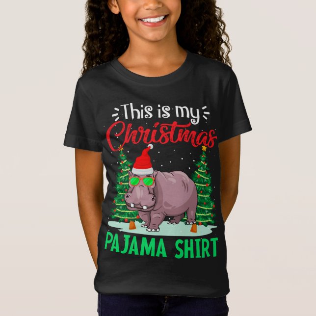Camiseta Es Gracioso Que Estos Sean Mis Navidades Pajama Hi (Anverso)
