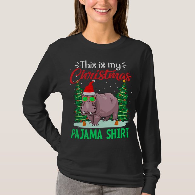 Camiseta Es Gracioso Que Estos Sean Mis Navidades Pajama Hi (Anverso)