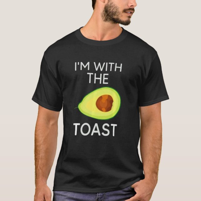 Camiseta Es Gracioso Que Estoy Con La Tostada Halloween Hip (Anverso)
