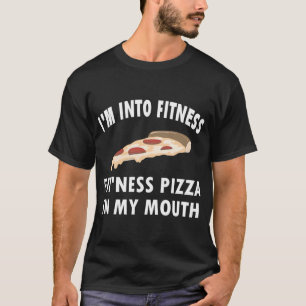 Camiseta Es gracioso que estoy en forma de pizza entera en