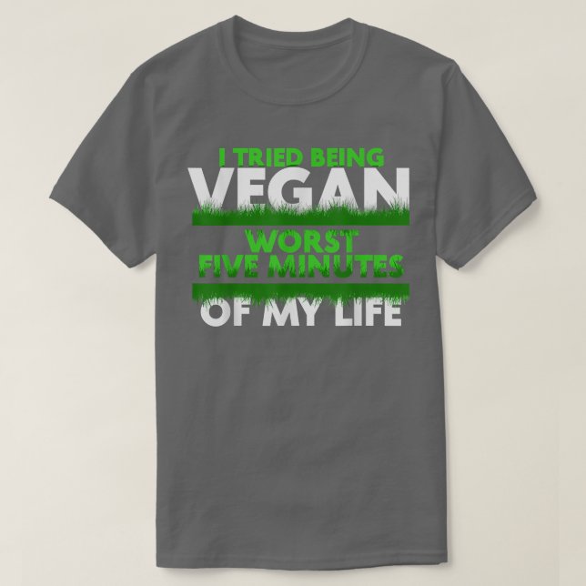 Camiseta Es Gracioso Que Intentara Ser Vegan Los Peores Cin (Diseño del anverso)