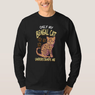 Camiseta Es gracioso que mamá de gato bengalí solamente lo 