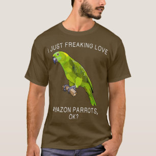 Camiseta Es Gracioso Que Me Encanta El Loro Verde Ok Bird