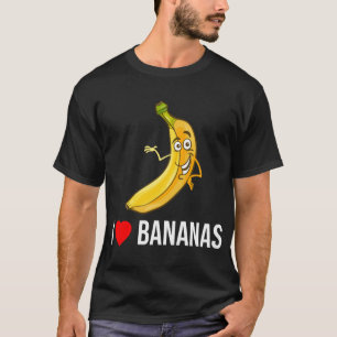 Camiseta Es gracioso que me encantan los plátanos y la frut