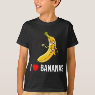 Camiseta Es gracioso que me encantan los plátanos y la frut