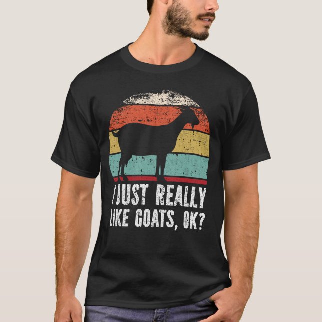 Camiseta Es Gracioso Que Me Gusten Las Cabras. (Anverso)