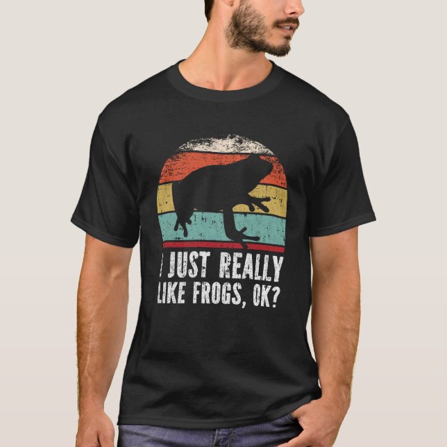 Camiseta Es Gracioso Que Me Gusten Las Ranas. (Anverso)